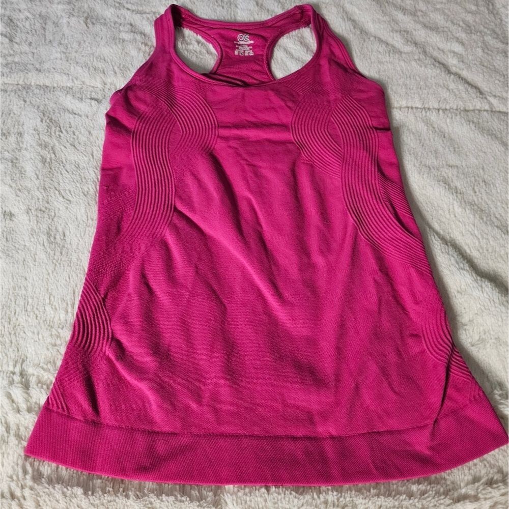 Athletic Essentials Pink Racerback Sports Top. Size Medium